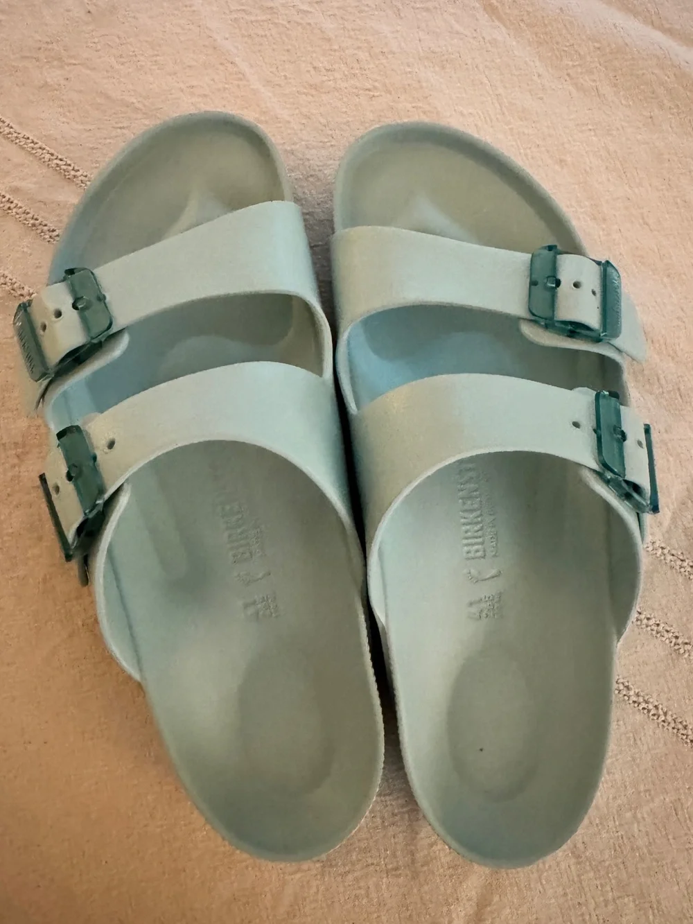 Birkenstock seafoam green